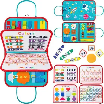 Image de Plateau de jeu Montessori pour les tout-petits, motricité fine, apprentissage, 1 à 5 ans