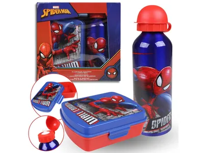 Obrázek produktu pro MARVEL SpiderMan sada láhev 500 ml + svačinový box, lunchbox