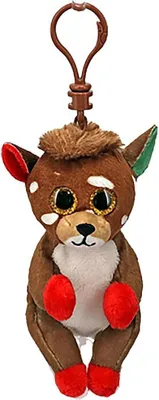 Produktbild von Ty Beanie Boos Clip-Kuscheltier Rentier Juno 7 cm