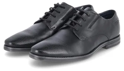 Produktbild von Bugatti Herren Businessschuhe/ Halbschuhe Schwarz GlattlederGröße:46