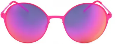 Image de Italia Independent MOD 0201 I THIN METAL Fuxia led 51/19/135 Lunettes de soleil unies