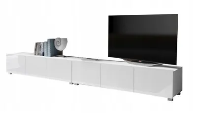 Produktbild von TV-Schrank CALARI White Gloss 300 cm – Modernität, Funktionalität und Eleganz in einem