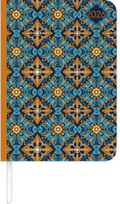 Immagine prodotto di Lady Journal Oriental Pattern 2026 - Agenda tascabile A6 (10,7x15,2 cm) - Settimanale - 192 pagine - Taccuino - Agenda per appuntamenti - Edizione Alpha