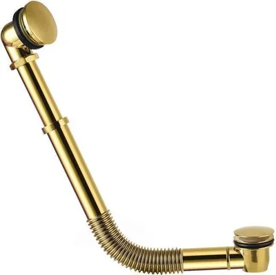 Produktbild von Ablaufgarnitur und Siphon VIGOLD für Gusseisen und Resicryl® Retro-Badewannen gold
