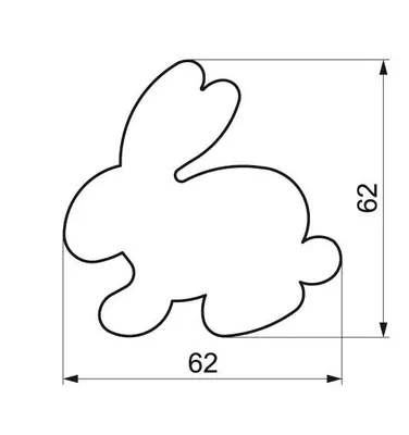 Obrázok produktu pre Králičí králik Cookie Cutter Krájač na sušienky Cookie Cutter na cesto Cookie Cutter