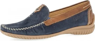 Produktbild von Gabor FLORENZ Damenschuhe - bequeme Slipper - Halbschuhe blau Freizeit NEU