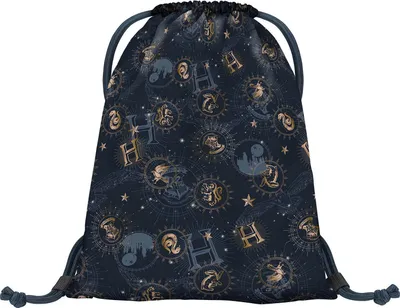 Produktbild von BAAGL Turnbeutel mit Tasche Harry Potter Hogwarts Schwarz