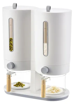 Produktbild von Reisspender - 5 kg luftdichter Müslibehälter mit Doppelbehälter