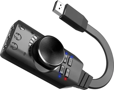 Obrázok produktu pre GS3 USB 2.0 externá zvuková karta Virtuálna 7.1-kanálová zvuková karta Adaptér Plug and Play s konektormi pre slúchadlá a mikrofón Ovládanie hlasitosti Stlmenie mikrofónu Hry Zvukový efekt Aktualizovaná verzia pre stolný počítač Laptop PC