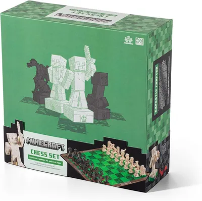 Immagine prodotto di Minecraft - Set da Scacchi Eroi del Mondo di Sopra vs. Mob Ostili