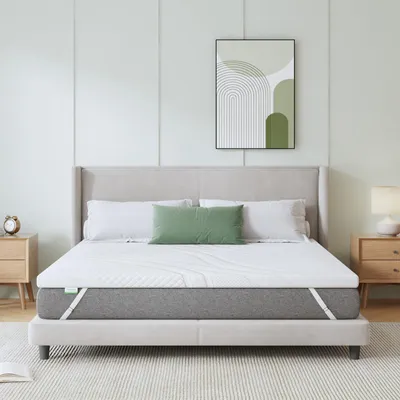 Immagine prodotto di Materasso in gel memory foam, dimensioni 180 x 200 cm, altezza 7,5 cm, con rivestimento lavabile, adatto per letti a molle