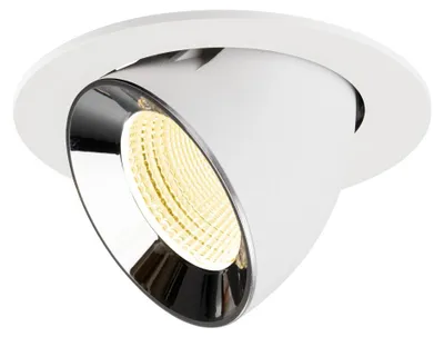 Productafbeelding van Inbouwspot Numinos Gimble L wit/chroom 3000K - 55gr