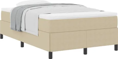 Produktbild von Boxspringbett Grau-Grün 120 x 190 cm Cordstoff