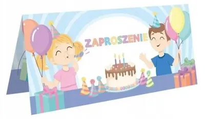 Zdjęcie produktu dla Zaproszenie na urodziny - Przyjęcie (10szt) - LearnHow