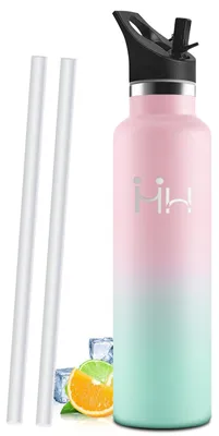 Produktbild von Edelstahl Trinkflasche 1L, Auslaufsicher, Doppelwandig, BPA-frei, Sport