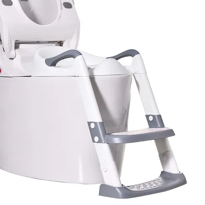 Produktbild von Toilettentrainer, Töpfchen Toilettensitz Baby mit Treppe, Kinder WC Sitz Toilette Toilettentrainer für Kleinkinder Jungen und Mädchen, Armlehne