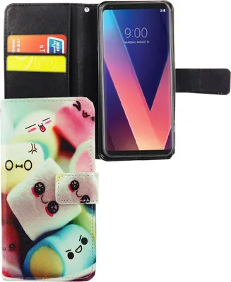 Produktbild von Handyhülle Tasche für Handy LG V30 Schriftzug Marshmallows