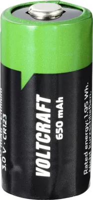 Image de VOLTCRAFT Pile spéciale CR 123 Lithium 3 V 650 mAh (VC-12713995)
