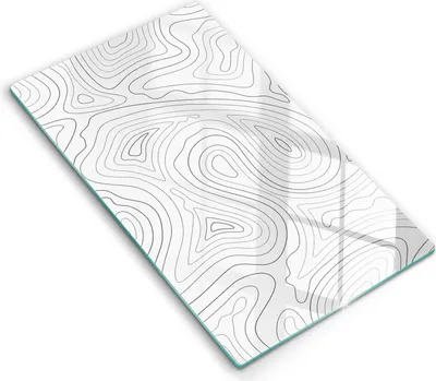 Produktbild von Glasschneideplatte - Herdabdeckplatte - 30x52 cm - Schneidebrett - Spritzschutz - Abstraktionsformen