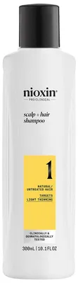 Productafbeelding van Wella Professionals Nioxin 1 Shampoo 300ml, systeem 1