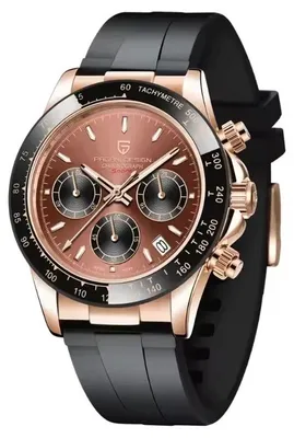 Produktbild von Herrenuhr Pagani Design Quint, Quarz, Chronograph, Schwarz / Braun