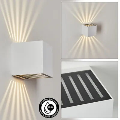 Produktbild von Montetassi Wandlampe aus Metall/Kunststoff in Weiß/Schwarz