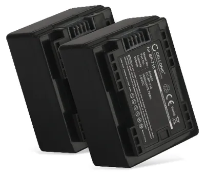 Produktbild von CELLONIC 2x Akku kompatibel mit Canon LEGRIA HF M506, M52, BP-709