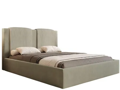 Produktbild von KLICKMOEBEL Polsterbett 200x200 HEKORA 23 Elegantes Bett mit Bettkasten, hohem Kopfteil, Lattenrost aus Birkenholz, modernes Designerbe