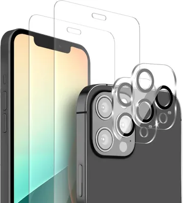 Produktbild von 2x Display + Kamera Glas für Apple iPhone 12 Pro Max Panzerfolie Displayglas Kameraglas 9H Schutzglas