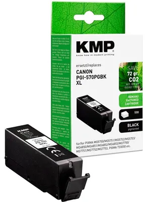 Imagen del producto de KMP 1567,4001 KMP schwarz Druckerpatrone kompatibel zu Canon PGI-570 XL PGBK