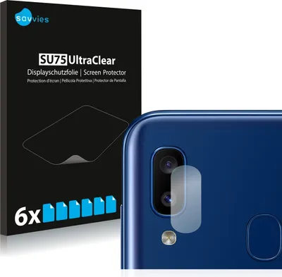 Produktbild von 6x Für Samsung Galaxy A20e (NUR Kameraschutz) Schutzfolie Savvies Displayschutz Display Schutz Folie Klar Transparent