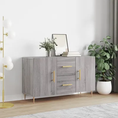 Produktbild von The Living Store Sideboard Grau Sonoma 100x36x60 cm Holzwerkstoff