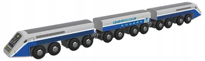 Produktbild von Playtive Holzeisenbahn Expresszug Frankreich mit Waggons
