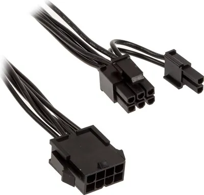 Produktbild von Kolink Adapter 4+4-Pin CPU auf 6+2-Pin PCIe Schwarz