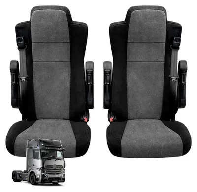 Produktbild von Sitzbezüge Auto für Mercedes ACTROS MP4 MP5, LKW Sitzbezüge Autositzbezüge Auto-Sitzschoner Schonbezüge Sitzauflagen Sitzbezug Vordersitze