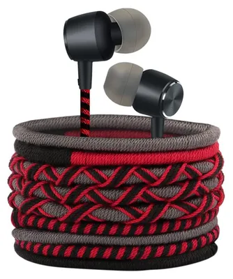 Produktbild von Kabelgebundene In-Ear Kopfhörer geflochten Sport Bass Kopfhörer mit Mikrofon Geräuschisolierung Stereo Kopfhörer bunt Kompatibel mit mp3 Einstellbare MIXED