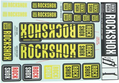 Produktbild von RockShox Dekor Set Rockshox 35 Mm Gelb 2018+