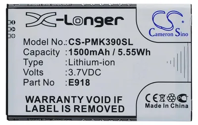 Immagine prodotto di TECHTEK Batteria compatibile con [PHICOMM] i310v, K390V sostituisce E918