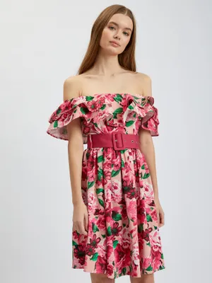 Produktbild von Orsay Dunkelrosa Damen Blumenkleid 471671-225000__38