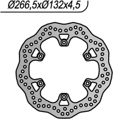 Immagine prodotto di Disco freno posteriore NG lato sinistro 6 fori da 8,25mm per YAMAHA