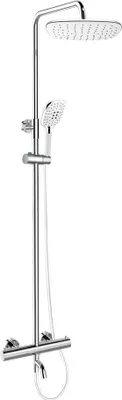 Obrázok produktu pre Mereo Termostatická vaňová batéria so štvorcovou sprchou, biela - CB60101TSJ