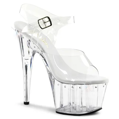 Produktbild von ADORE-708LS Damen Sandale von Pleaser, Transparent , EU 35, US 5
