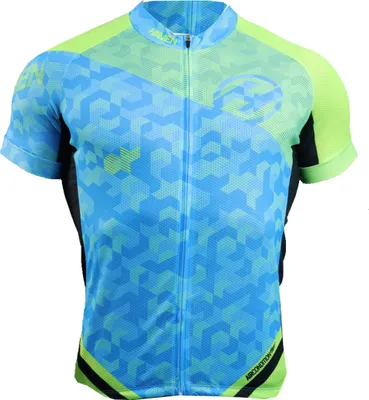 Produktbild von HAVEN Kurzarm Fahrradtrikot - SINGLETRAIL - Blau/Grün L