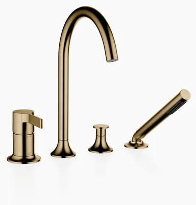 Immagine prodotto di Dornbracht VAIA Mitigeur de bain à 4 trous pour montage sur bord de baignoire ou sur bord de carrelage, saillie 220mm, 27632809-39, 27632809-39