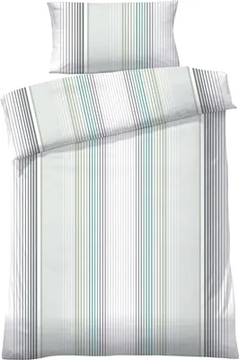 Produktbild von Dyckhoff Bettwäsche jade-grün-grau 1x 135x200 cm + 1x 40x80 cm