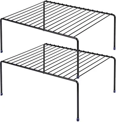 Productafbeelding van Opbergrek voor keuken en badkamer - 33,8 x 25,4 cm, zwart