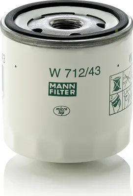 Obrázok produktu pre Automobilový olejový filter W712/43