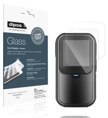 Produktbild von 2x Schutzfolie für TOSBARRFT T70 matt - Anti-Shock 9H Folie dipos Glass Kunststoffglas