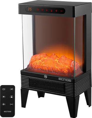Immagine prodotto di Caminetto elettrico con stufa Termoventilatore a risparmio energetico 1500W Caminetto elettrico con stufa Caminetto illusione effetto fiamma Stufa elettrica a basso rumore Stufa camino Stufa elettrica telecomando