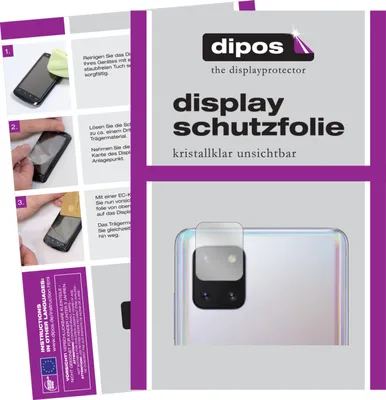 Produktbild von 2x Schutzfolie für Samsung Galaxy Note 10 Lite Kameralinse klar Displayschutzfolie Folie Display Schutz dipos